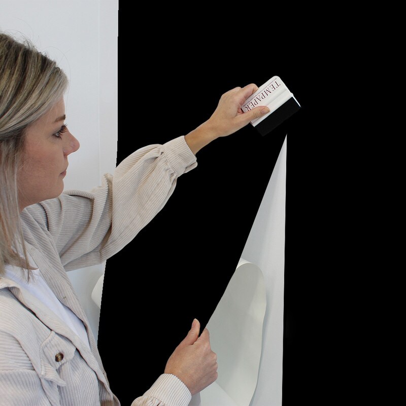 Tempaper Chalkboard Peel and Stick Wallpaper Black