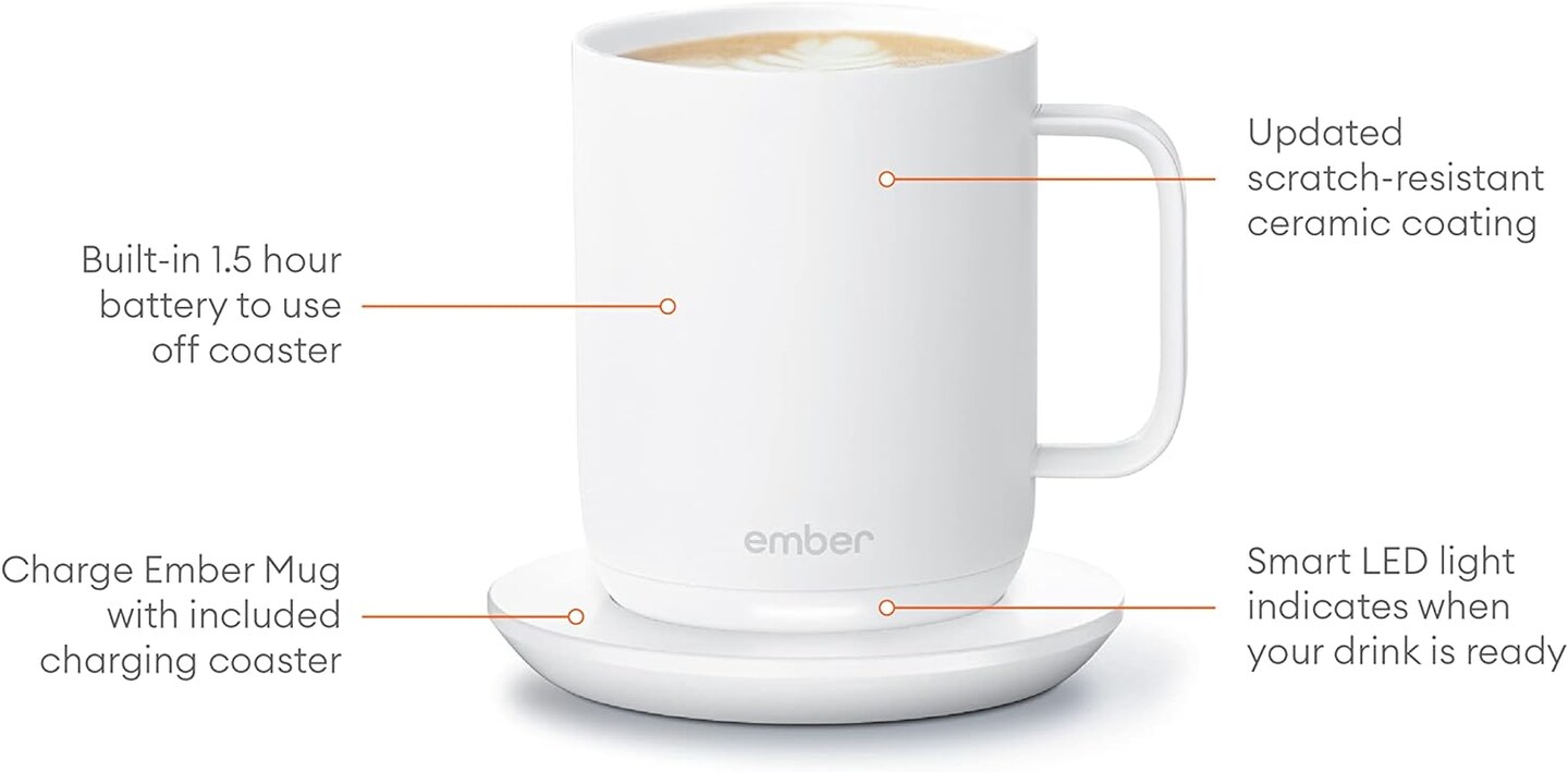 Ember Mug 2, 14 oz, White