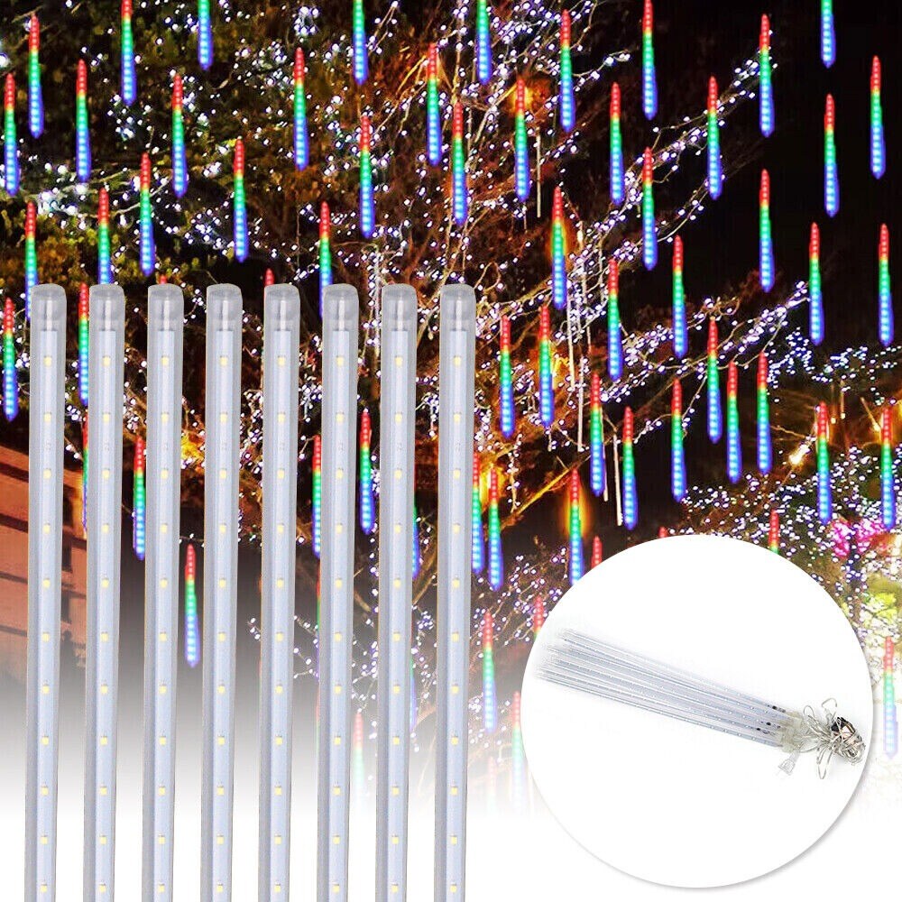 Solar Meteor Shower Rain Tree String Lights for Christmas
