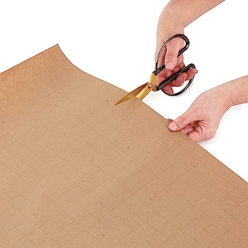 Hallmark Sustainable Christmas Wrapping Paper Cut Lines on Reverse 3 Rolls 90 Sq. ft.