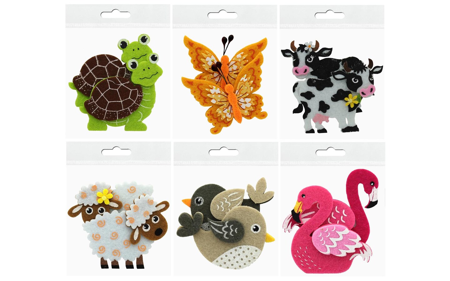 Vista Felt Animals Sticky Back Astd 2pc Michaels