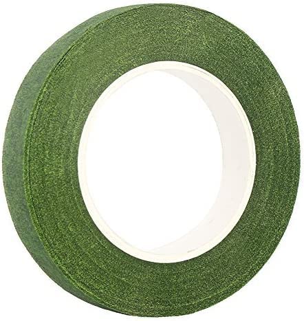 1/2" Wide Dark Green Floral Tapes for Bouquet Stem Wrapping and Floral Crafts Supply