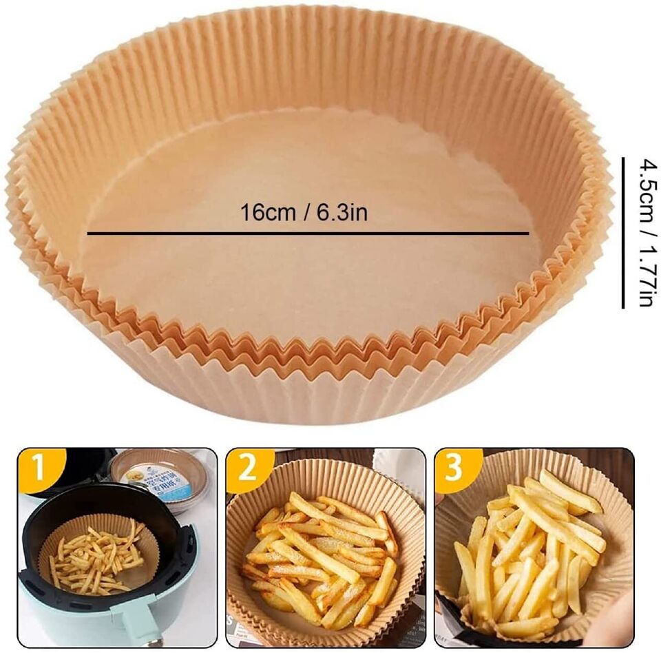 Air Fryer Disposable Paper Liner , Non-stick Disposable Liners.