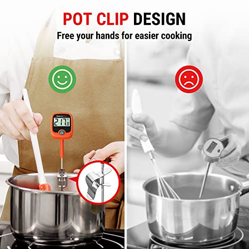 thumbnail image 2 of For Oil 2 Pack Candy & Oil Frying Thermometer - 8 Inch Probe With Clip For Candy Making & Deep Frying Deep Fryer Thermometer 2 of 9