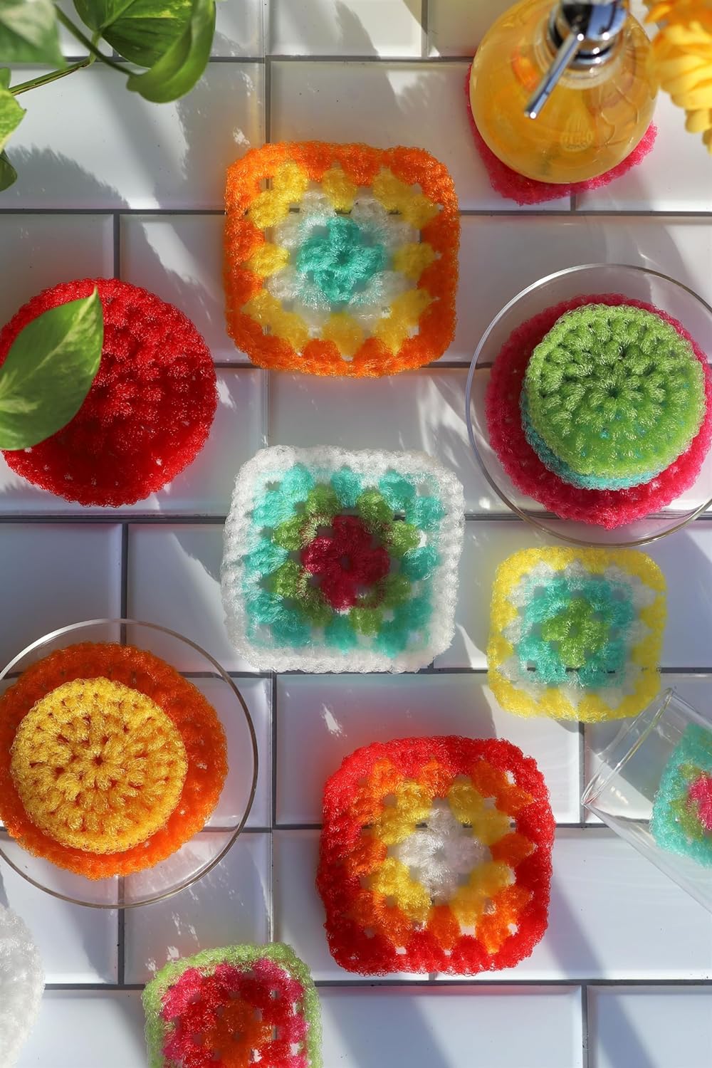 Lion Brand Yarn - Stitch Soak Scrub - 6 Color Assortment (Neon)