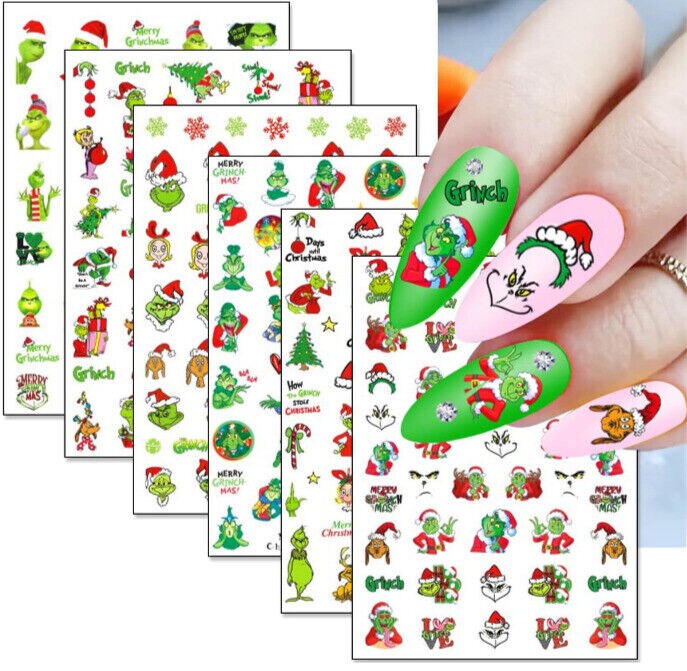 Resin Ornaments Christmas Nail Art Patch 3d Holographic - Temu