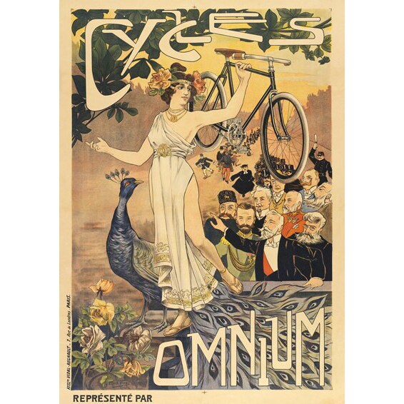 Affiche Cosmos – Vélo Cyclisme Rétro, Style Publicité Vintage, Format A4