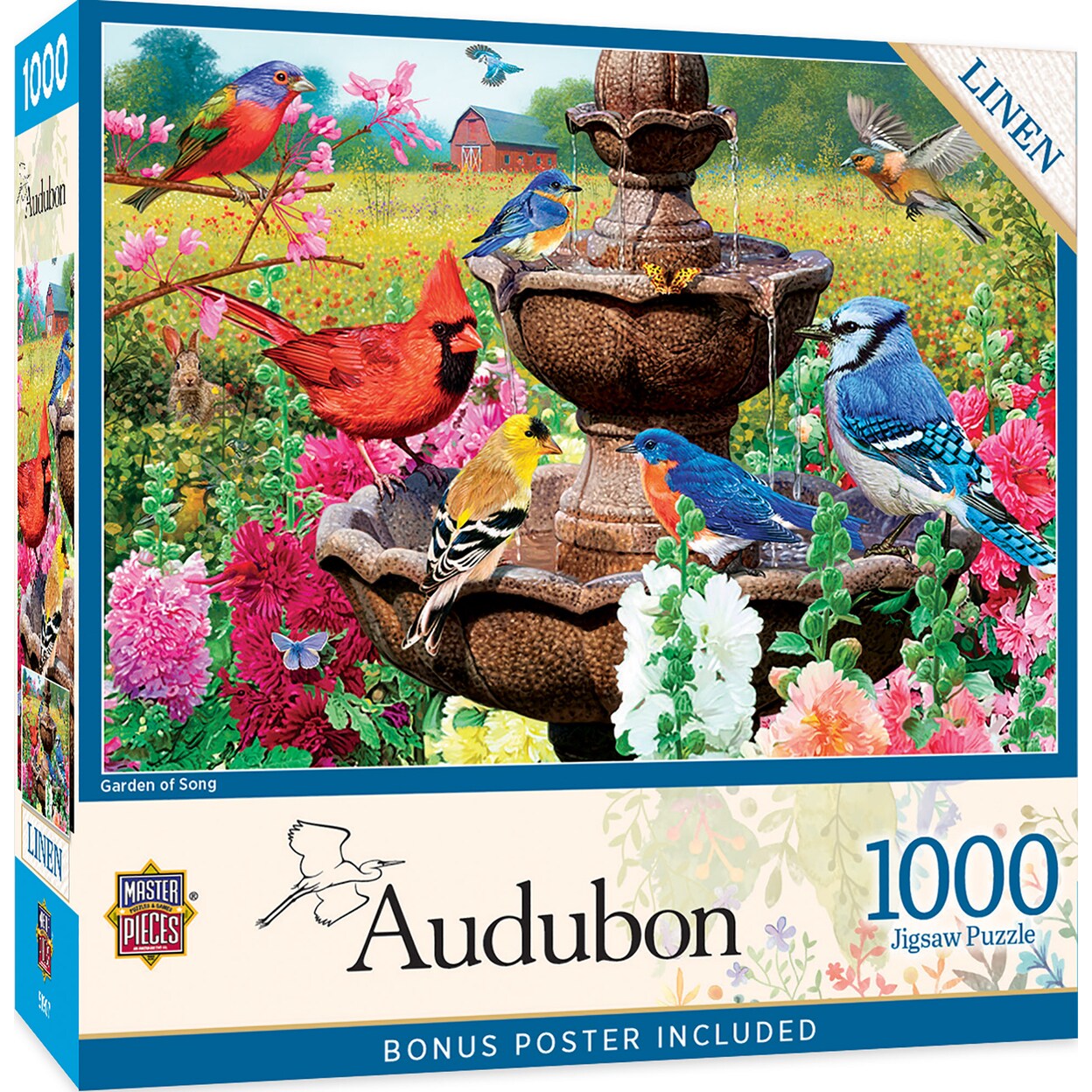 Masterpieces   1000 Piece Jigsaw Puzzle - Garden of Song - 19.25&#x22;x26.75&#x22;