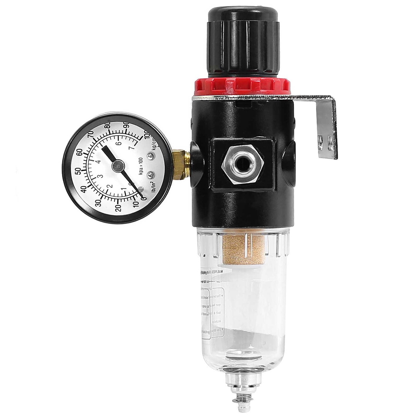 PointZero Airbrush Air Compressor Regulator with Water-Trap Filter