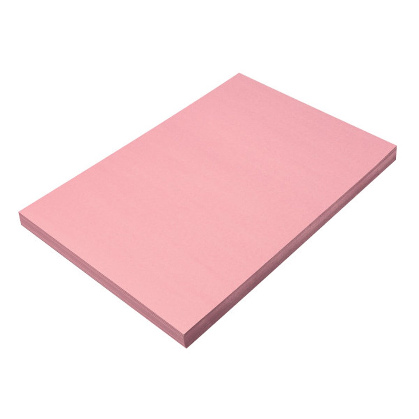 Construction Paper, Pink, 12&#x22; x 18&#x22;, 100 Sheets Per Pack, 5 Packs