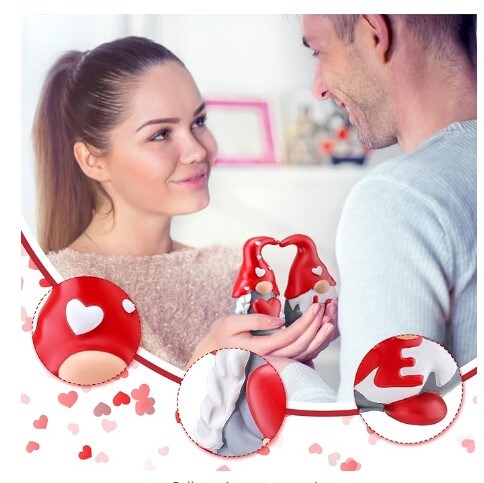 2 pcs Valentine&#x27;s Day Gnome Home Decor