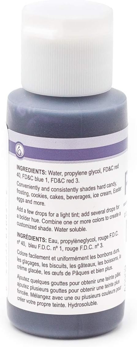 LorAnn Purple Liquid Food Coloring, 1 Ounce Bottle