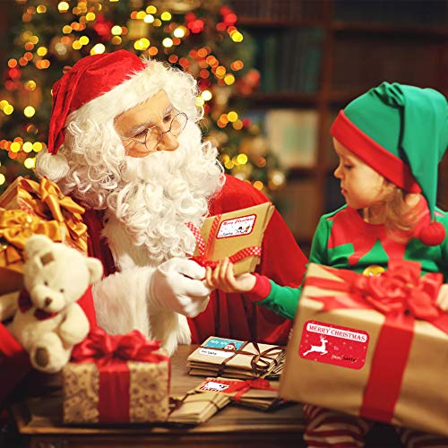 Gift Tag Stickers, Christmas Tags for Gifts 500+ Pcs, Christmas Name Tags - Christmas Stickers, to from Gift Tags Stickers, Gift Sticker Labels Large, 8 Designs Self Adhesive Labels - 2.8&#x201D;1.6&#x201D;
