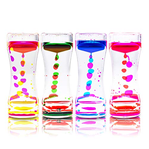 Liquid Motion Bubbler for Sensory Play, Fidget Toy, Children Activity, Desk Top, Assorted Colors (1 Piece)
