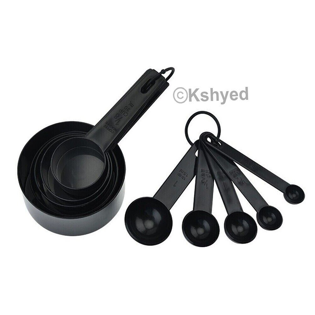 10 pcs plastic measuring cups and