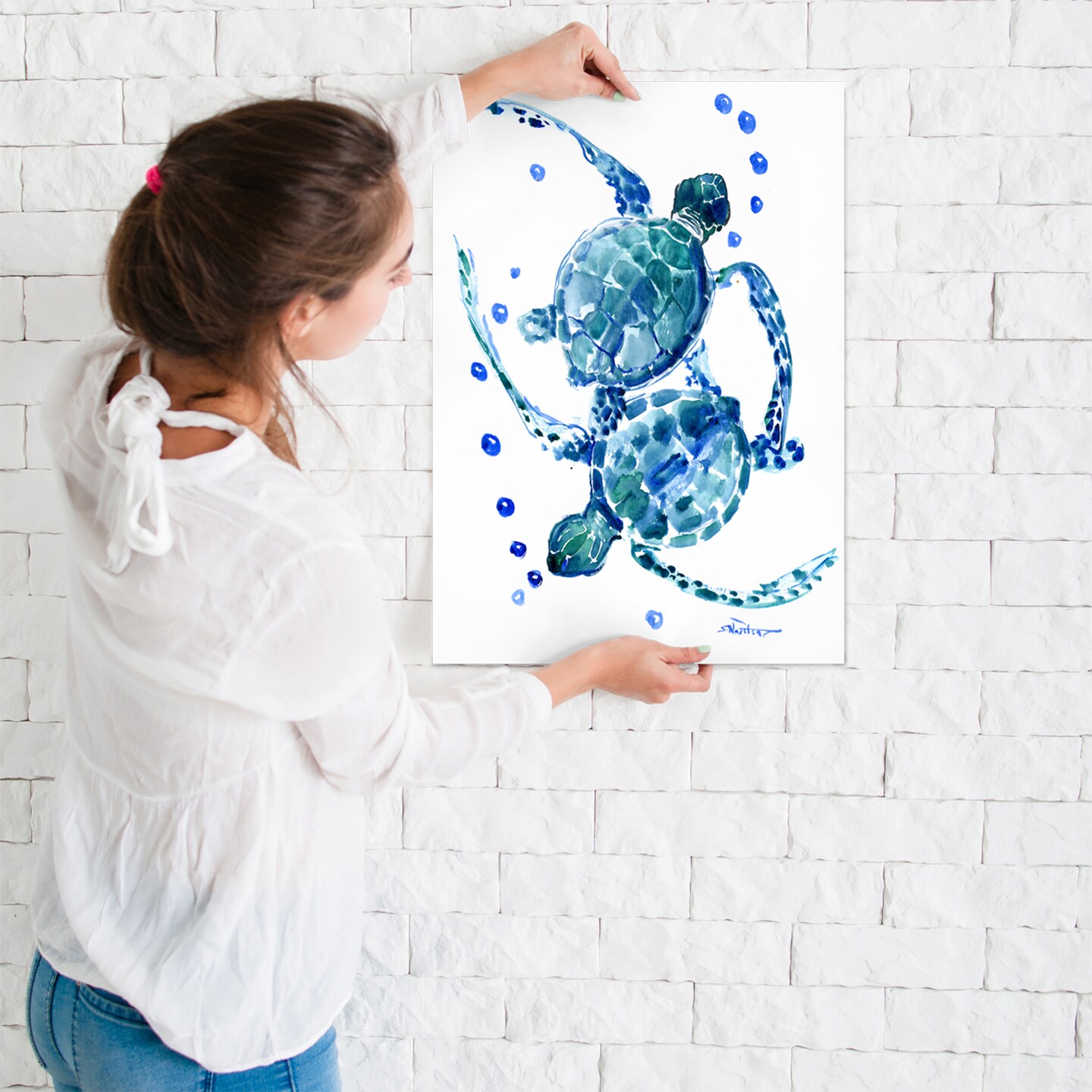 Sea Turtles by Suren Nersisyan  Poster - Americanflat