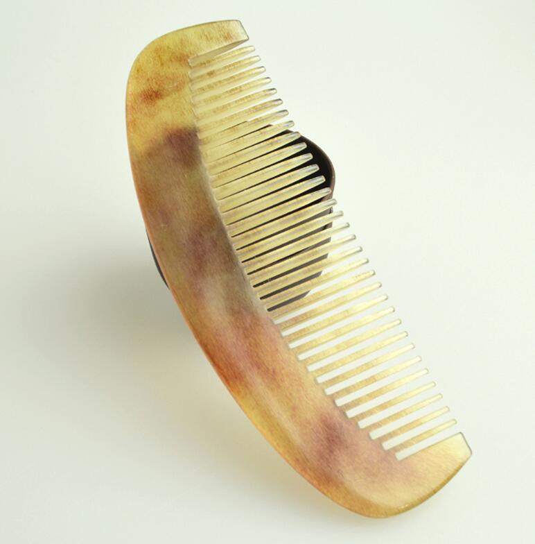 Kitcheniva Natural Amber Ox Horn Portable Hair Comb 3 Pcs