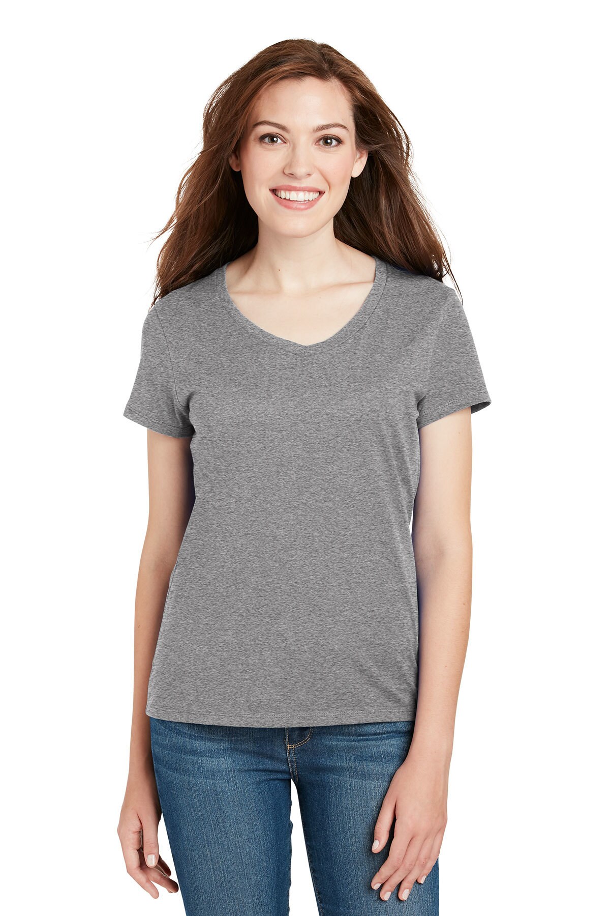 Hanes&#xAE; Women&#x27;s Perfect-T Cotton Short Sleeve V-Neck T-Shirt