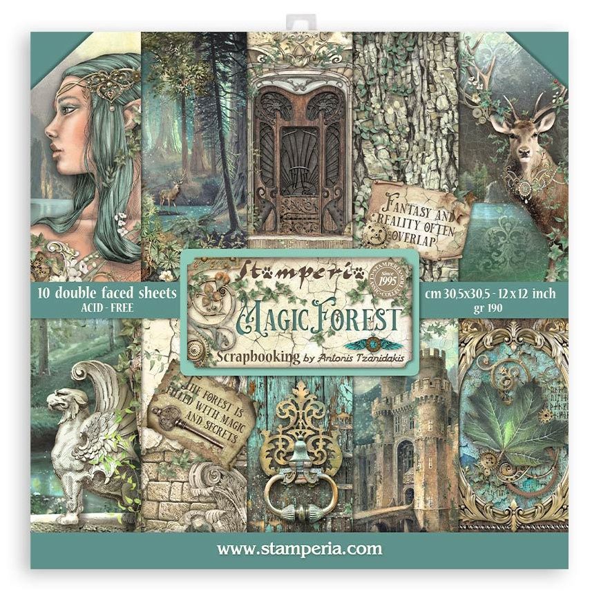 Stamperia Magic Forest 12&#x22;X12&#x22; Double-Sided Paper Pad