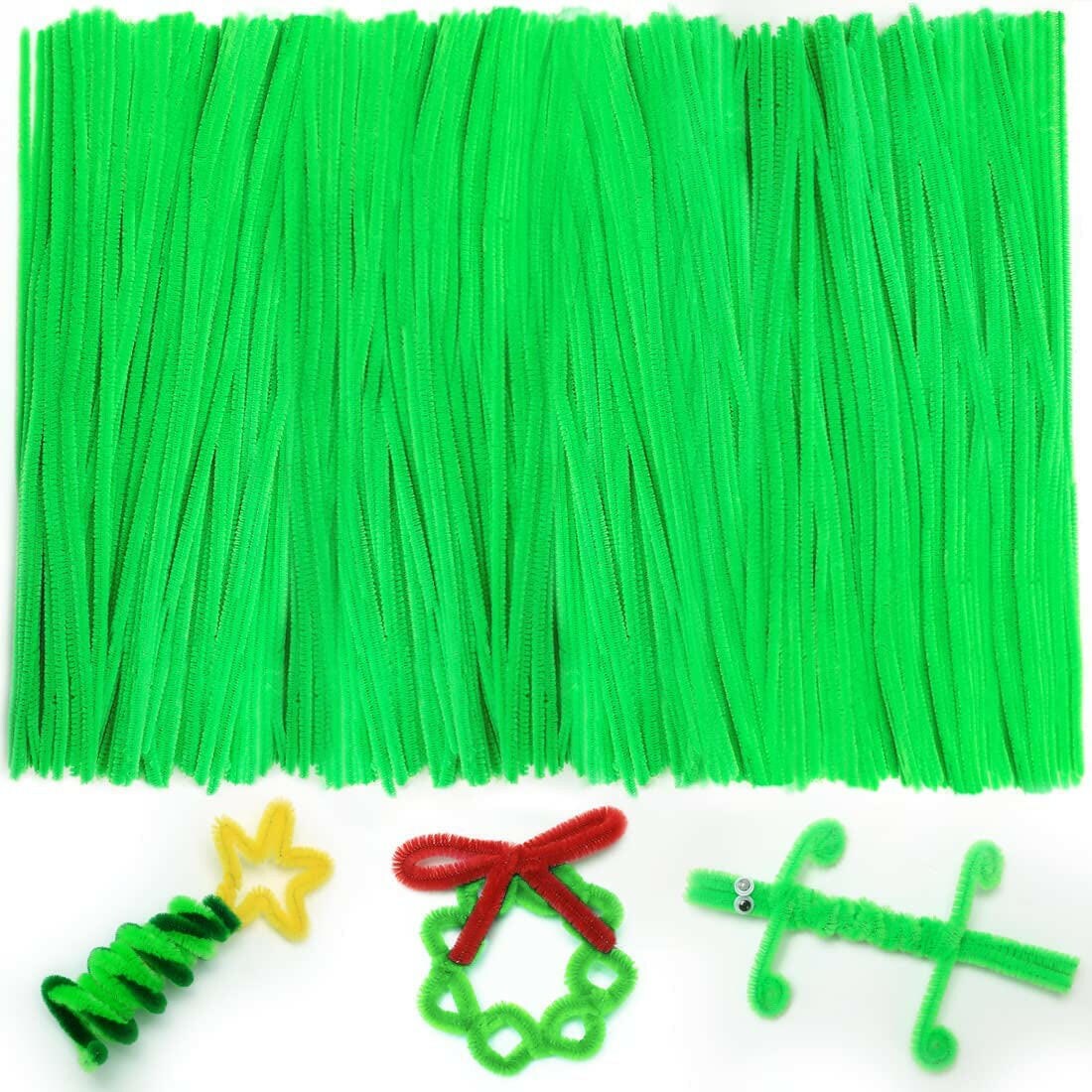 Iooleem 200pcs 20colors, Pipe Cleaners, Chenille Stems, Pipe Cleaners for Crafts, Pipe Cleaner Crafts, Art and Craft Supplies