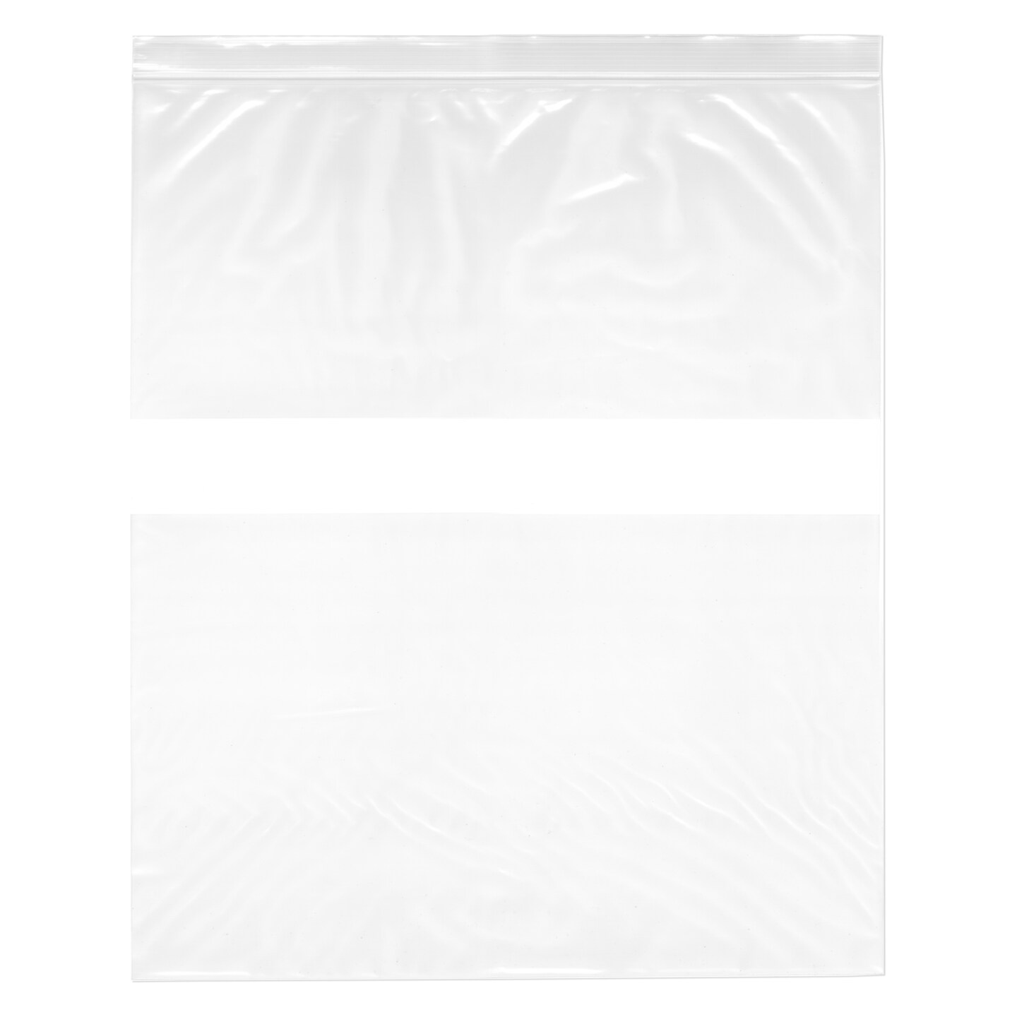 Plastic Zip Bags with White Block (Choose from various sizes