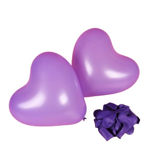 10 Inches High Quality Latex Heart Balloons 2 pcs