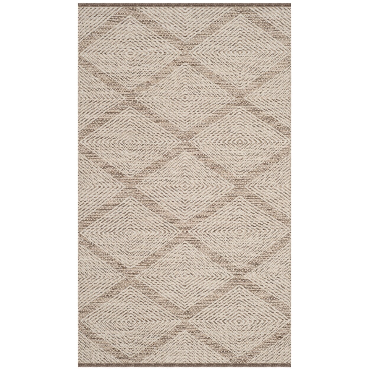 Safavieh Montauk Collection Mtk821E Handwoven Beige Rug Flat Weave Area Rug