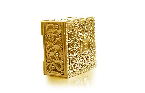 12 Pieces Candy Boxes Plastic Wedding Favor Boxes Candy Jars Candy Storage Boxes Gift Boxes for Wedding Baby Shower Christmas Birthday Party Decorating Ornament Container (Gold)