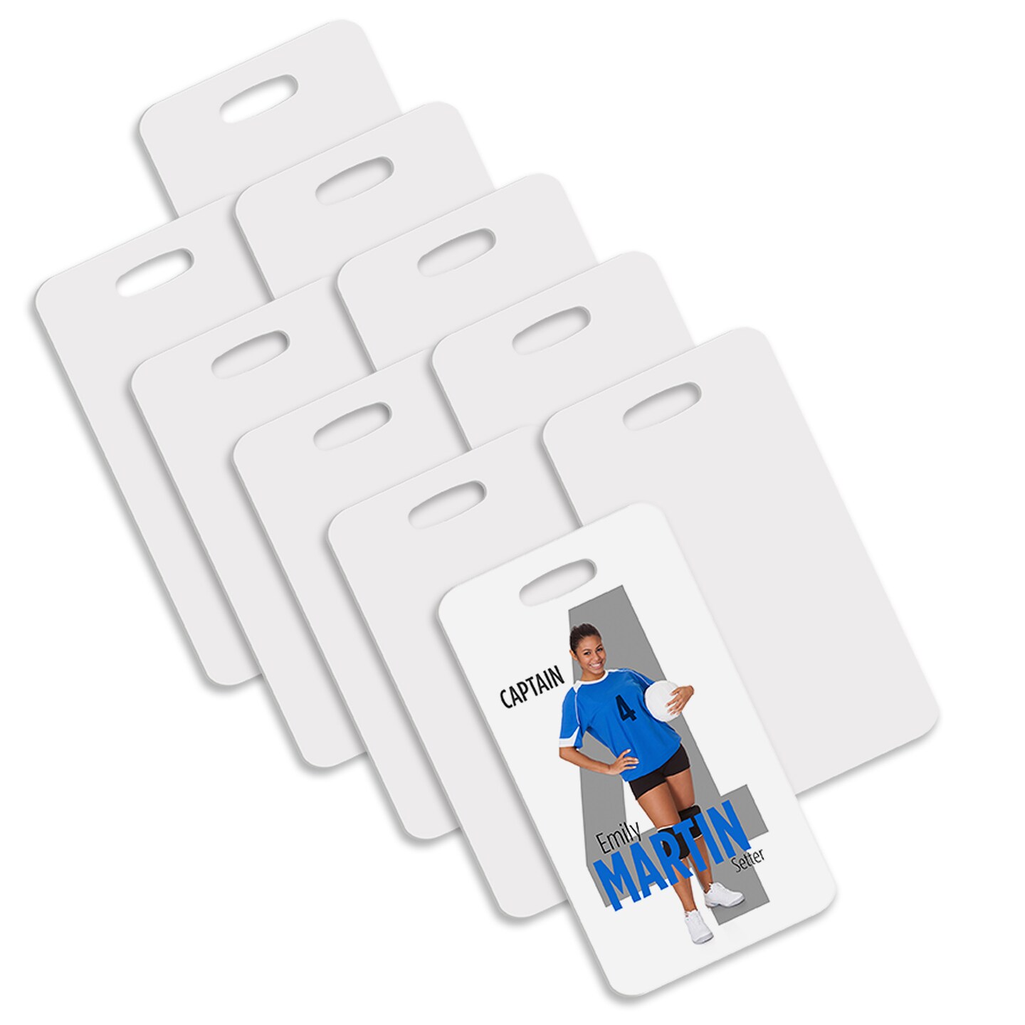 Unisub Sublimation Blank FRP Luggage Bag Tag 3 x 5.5 Rectangle