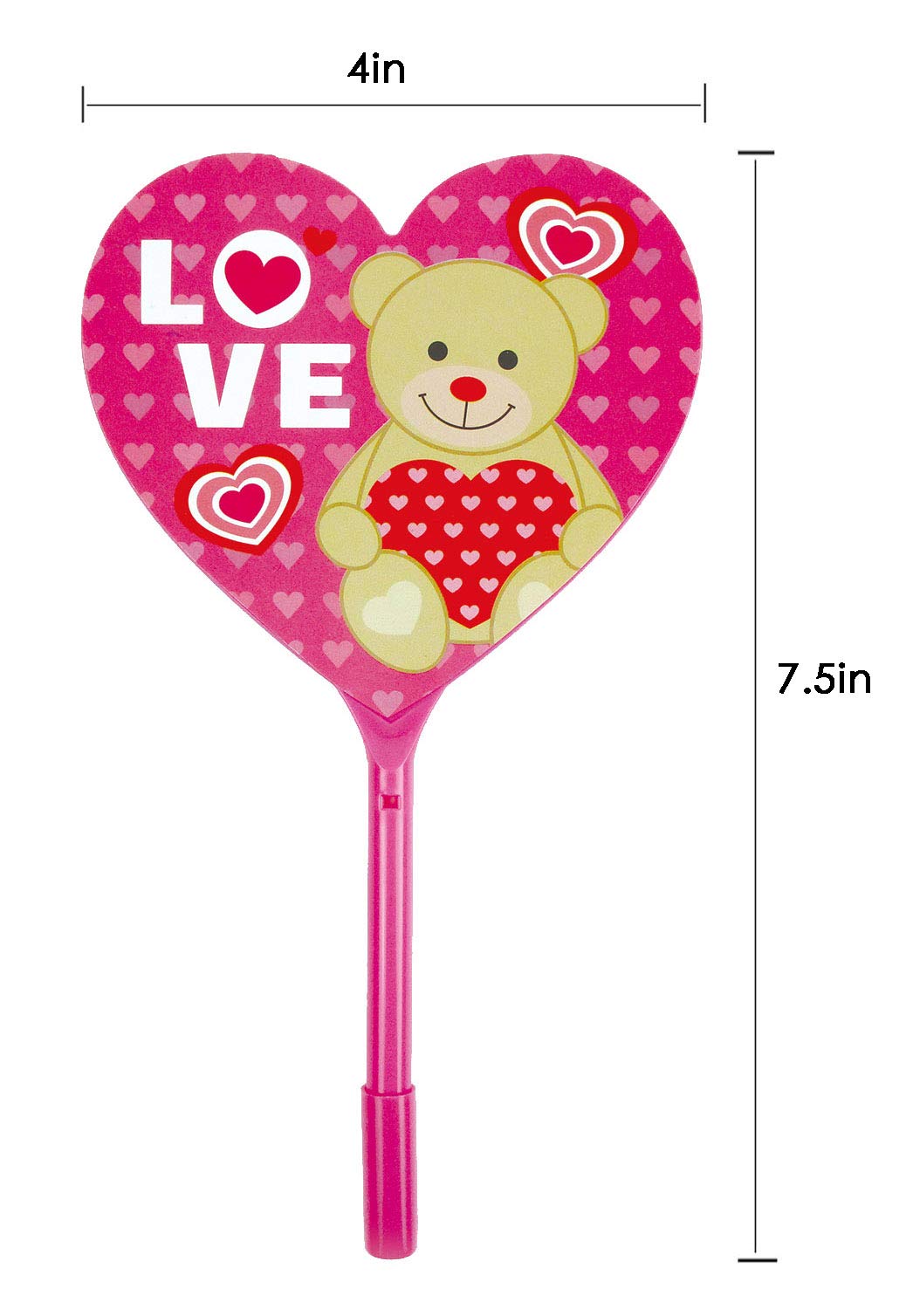 Tiny Mills Valentine&#x27;s Day Heart Shaped Fan Pens 12 Pack