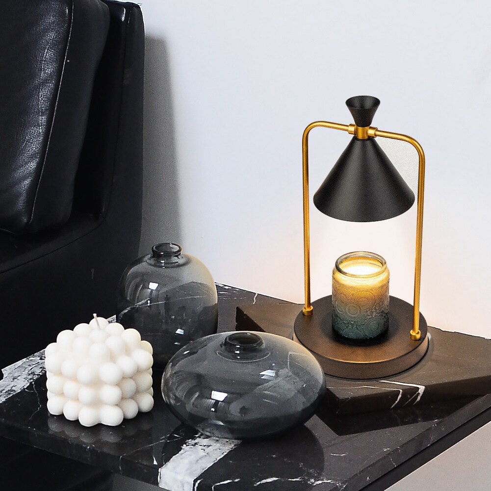 Marycele Candle Warmer Lamp, Electric Candle Lamp Warmer, Gifts for Mom, Bedroom Home Decor Dimmable Vintage Wax Melt Warmer for Scented Wax with 2 Bulbs, Jar Candles, House Warming Gifts