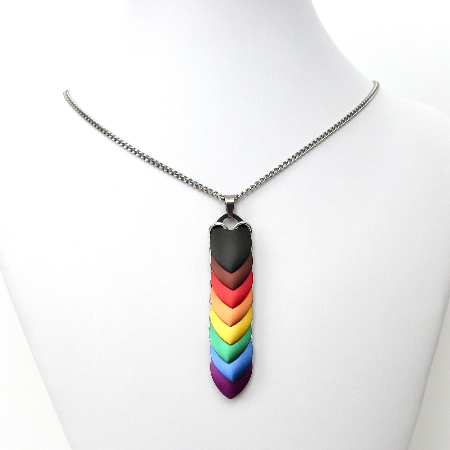 Philadelphia Rainbow Pride Flag Necklace For Sale