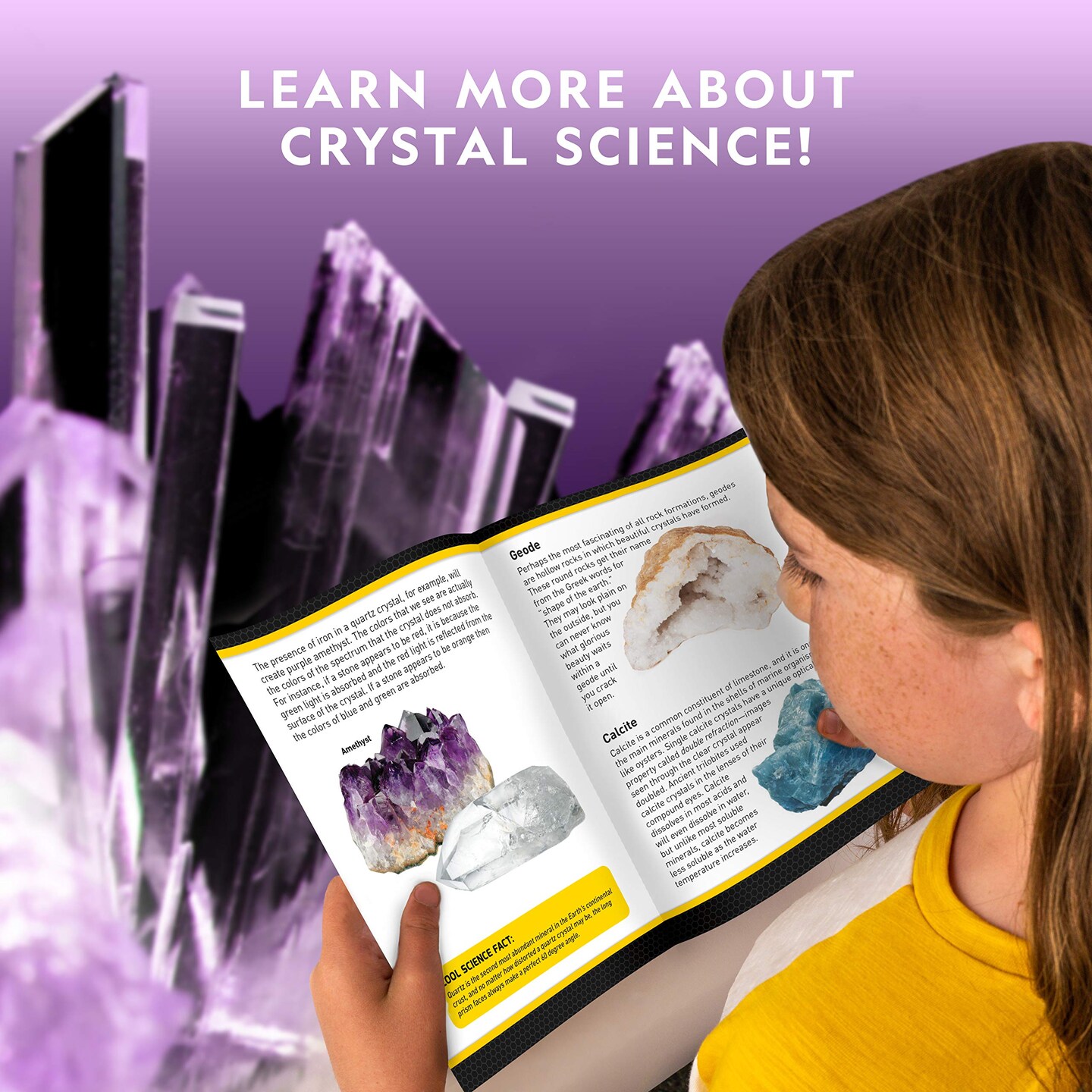 National Geographic Crystal Growing Kit - Grow 8 Light-Up Crystals, Science  Gift for Kids 8-12
