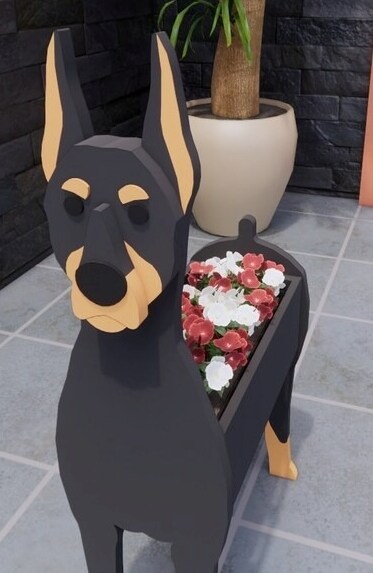 Handmade Realistic Doberman Dog sold Breed (Customizable Breeds) - Brand New