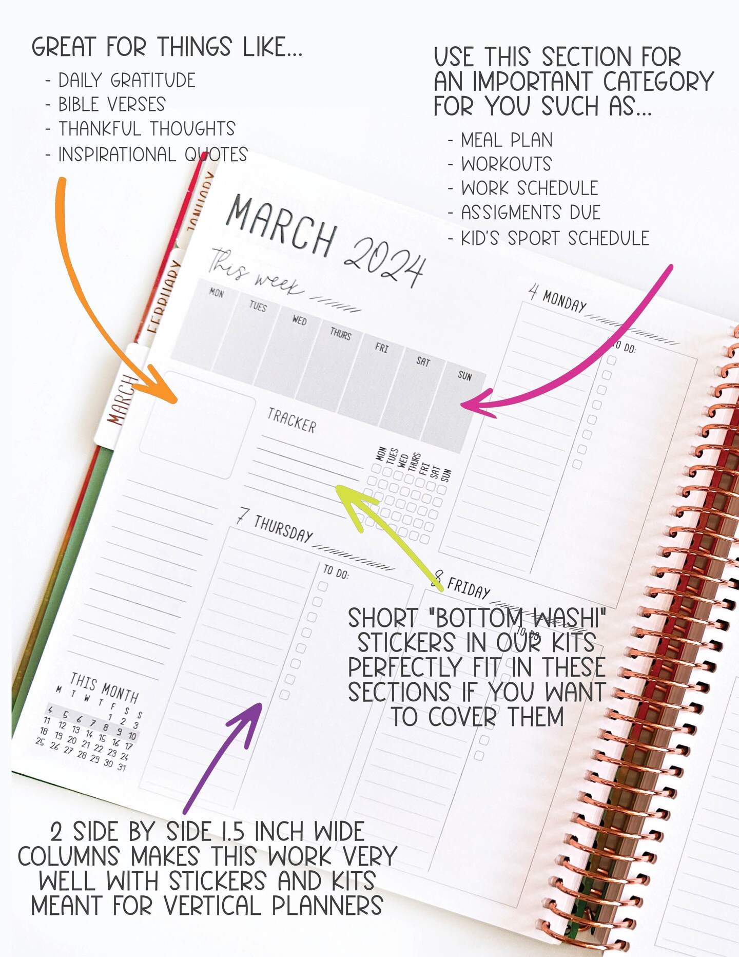 2025 Planner - Signature Layout, Spiral Bound - &#x22;Stars &#x26; Stripes&#x22; (#210)