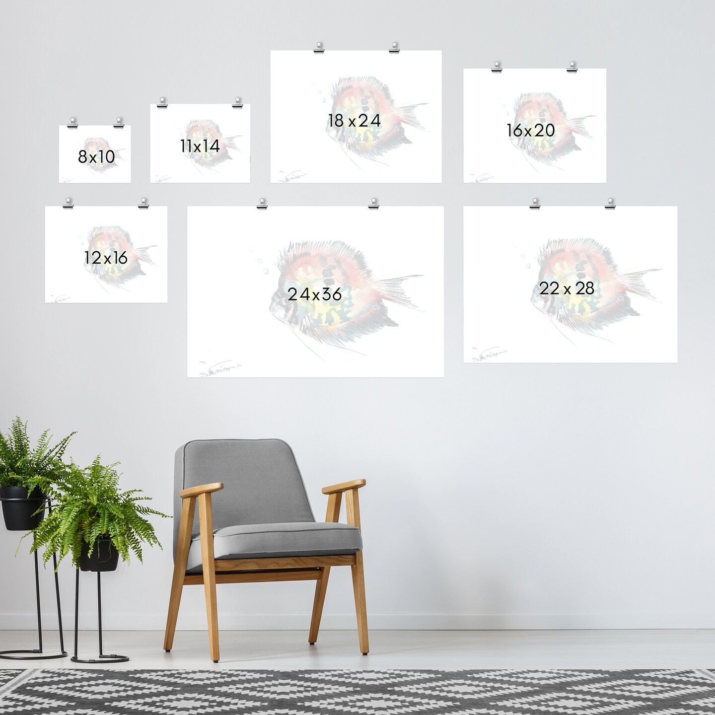 Rainbow Discus by Suren Nersisyan  Poster - Americanflat