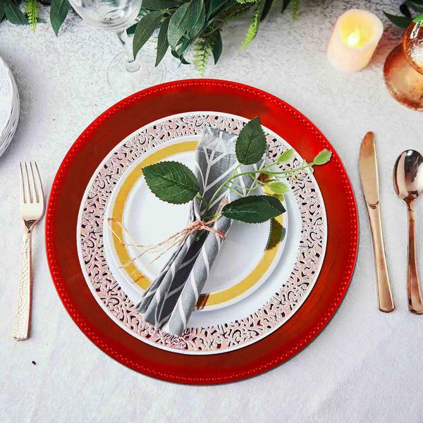 6 pcs of 13inch Charger Plates for Table Decor