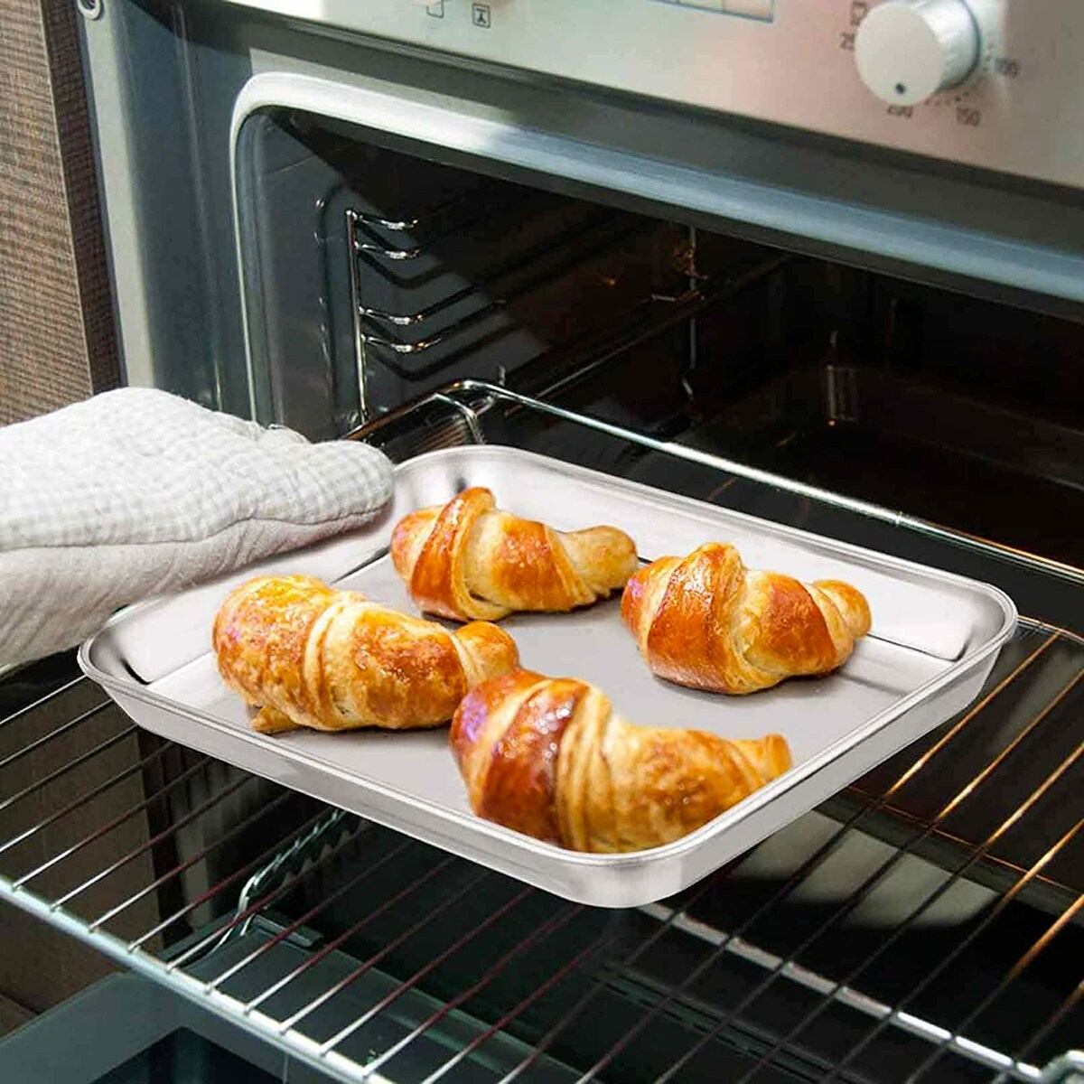 Stainless Steel Baking Sheet with Rack Roasting Pans