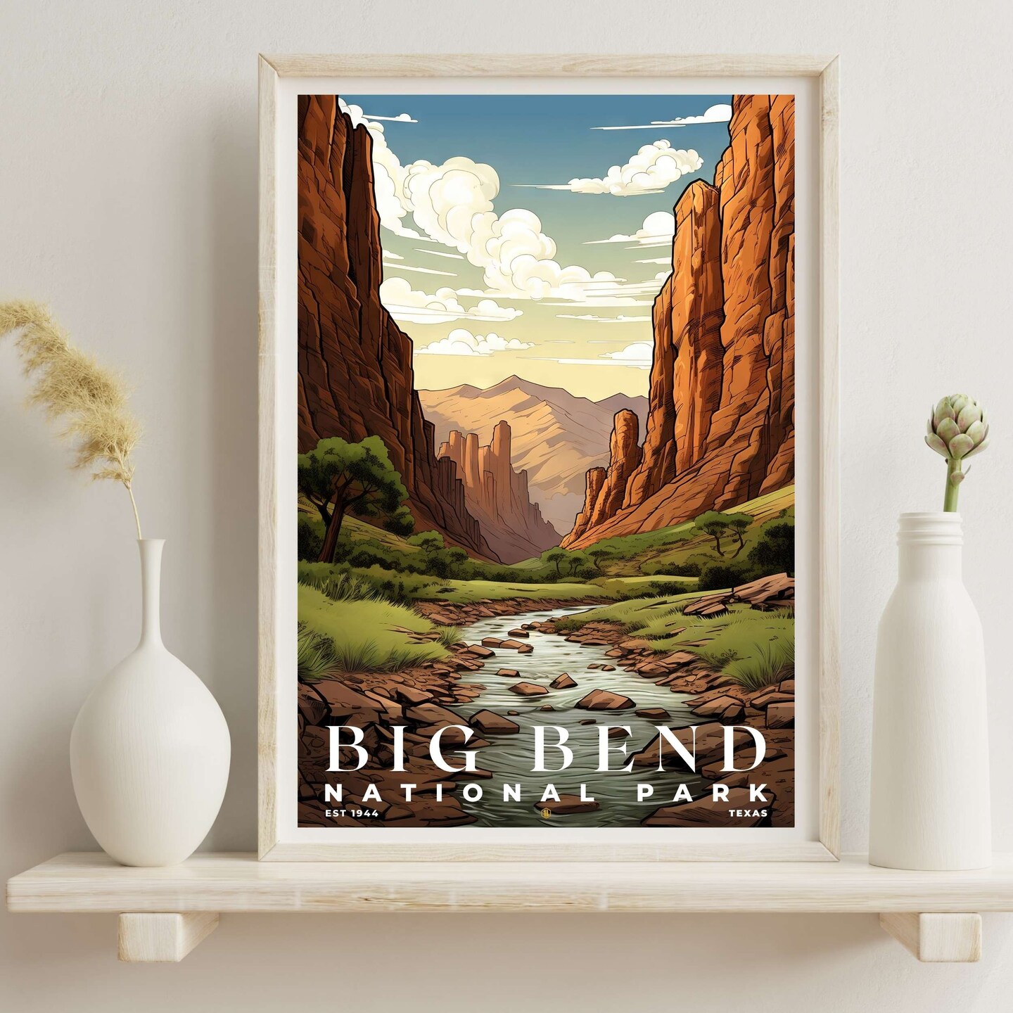 Big Bend National Park Poster, Travel Art, Office Poster, Home Decor