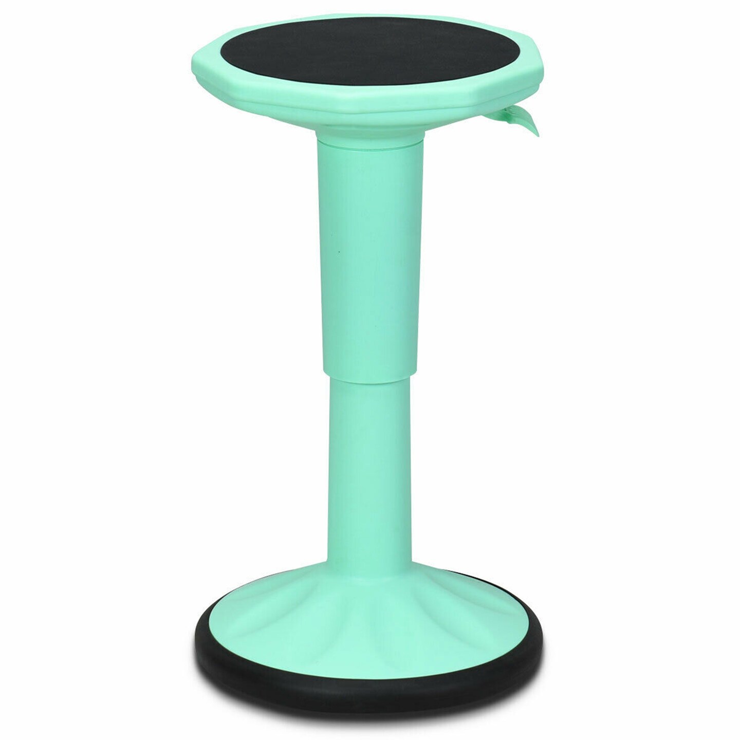 Costway Wobble Chair Height Adjustable Active Learning Stool Sitting Home Office Green Backless Silicone