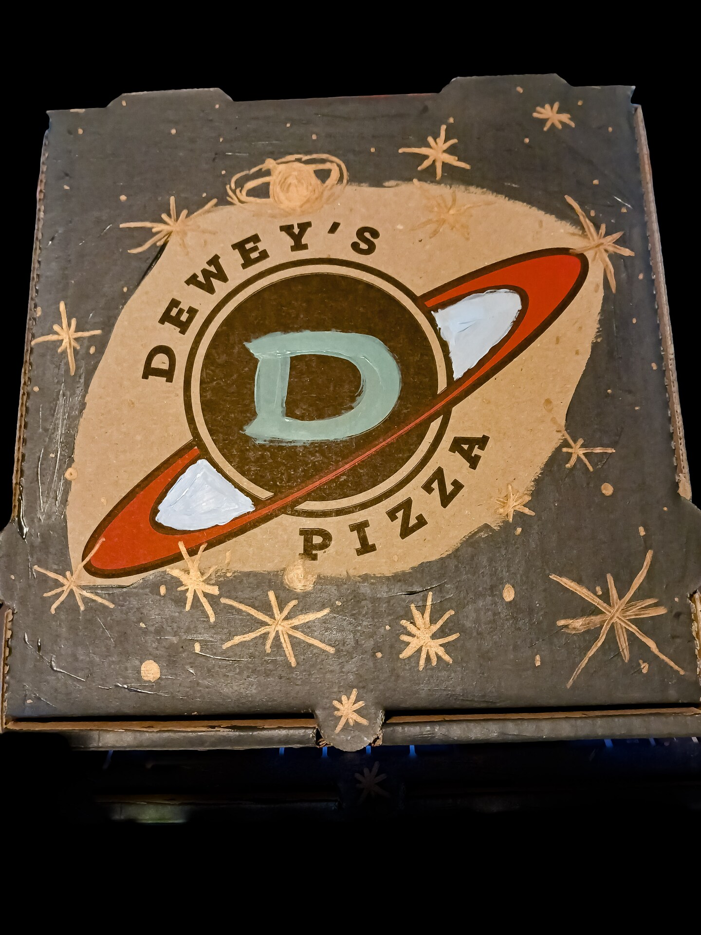 Copy-pizza box painting night