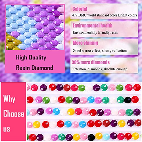 Diamond Art Gnome Love Heart DIY 5D Diamond Painting Kits for Adults and Kids Pink Easter Valentines Diamond Dotz Full Drill Arts Craft by Number Kits for Beginner Home Decoration 12x16 inch DP028