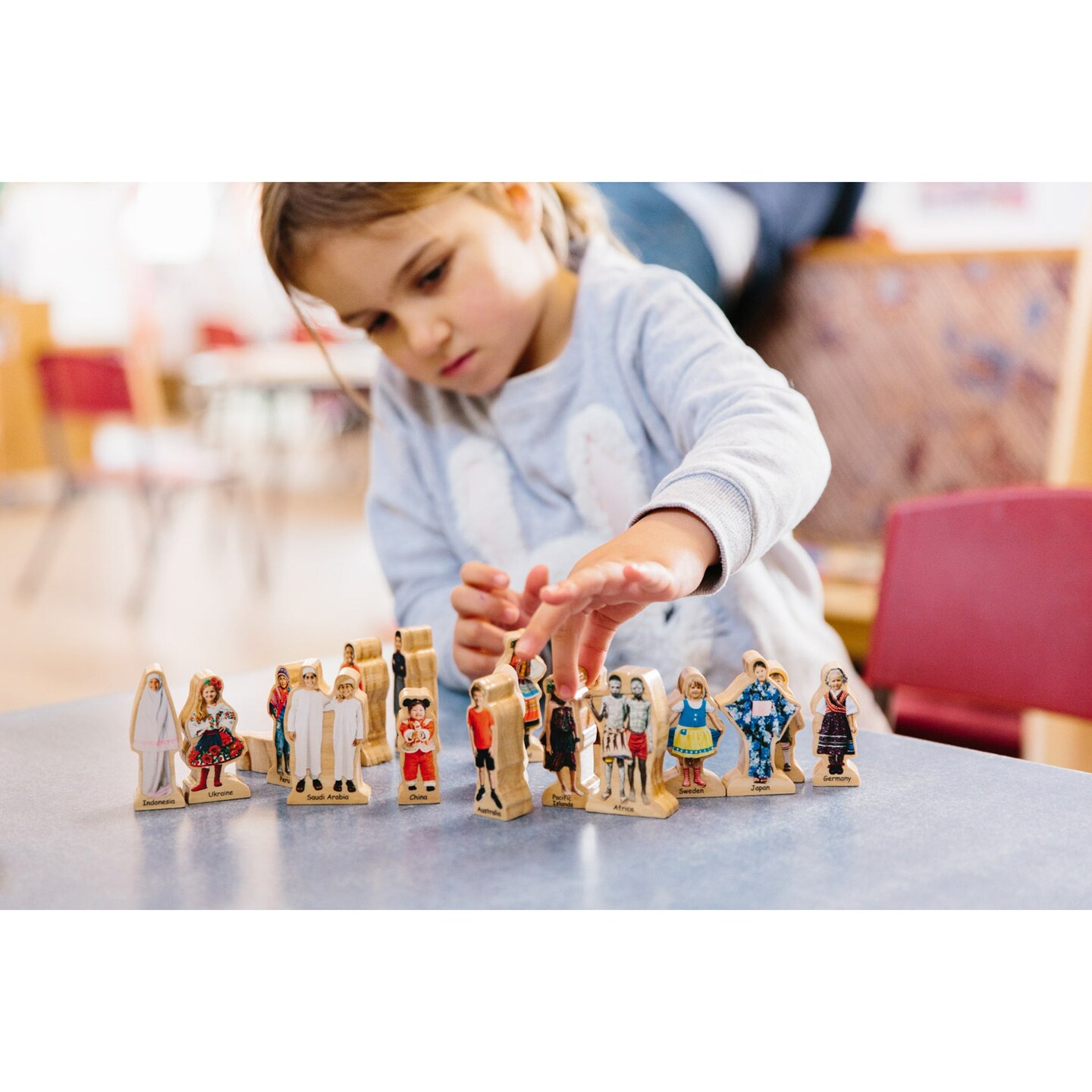 People Around the World Wooden Blocks - Set of 18 - Ages 1+