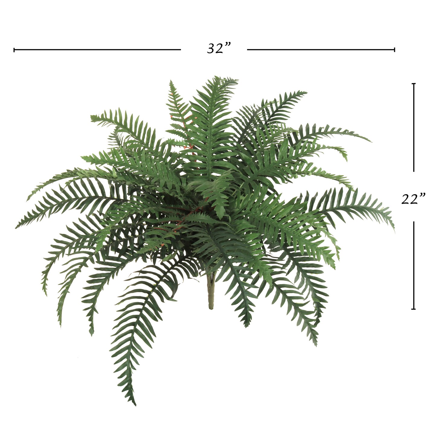 12-Pack: River Fern Plant with 30 Silk Fronds, 32&#x22; Wide, Floral Home by Artificial Flowers