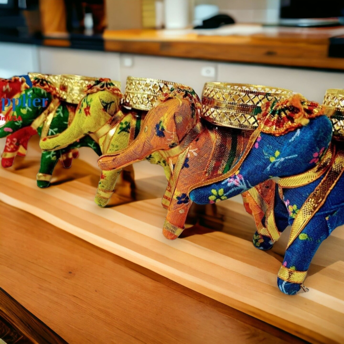 Diwali Gift Hamper Elephant Tealight Candle Holder Diwali Gift Boxes Indian Festival Best Wishes Christmas Hamper Basket for Employees Home Office Friends Family & Relatives - Return Gift