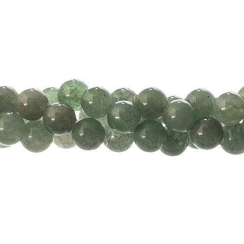 Earth&#x27;s Jewel 16&#x22; Green Aventurine Natural Semi-Precious Strung Bead