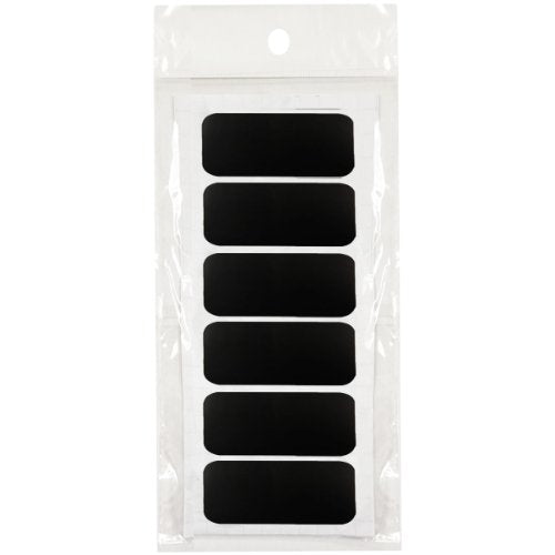 Wrapables Set of 60 Chalkboard Labels / Chalkboard Stickers, 2.125" x 1" Rectangle