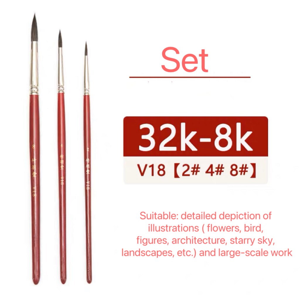 ZY TANG V18 Natural Squirrel Hair Brush