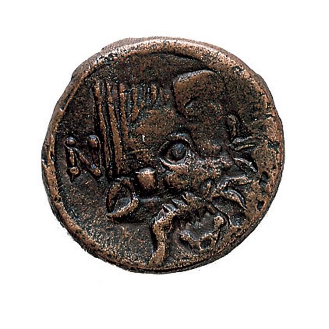 Ancient Greek Bronze Devil Coin