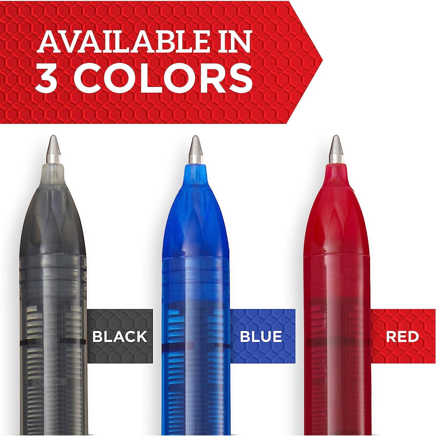 SHARPIE Rollerball Pen, Arrow Point (0.7mm) Pen for Bold Lines, Red Ink, 12 Count